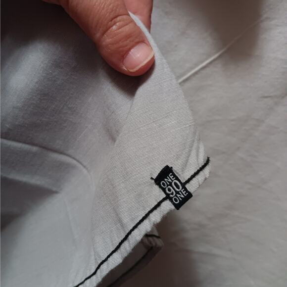 191‎ Unlimited Boys Large Short Sleeved Button-up Shirt Top Gray - Picture 4 of 7